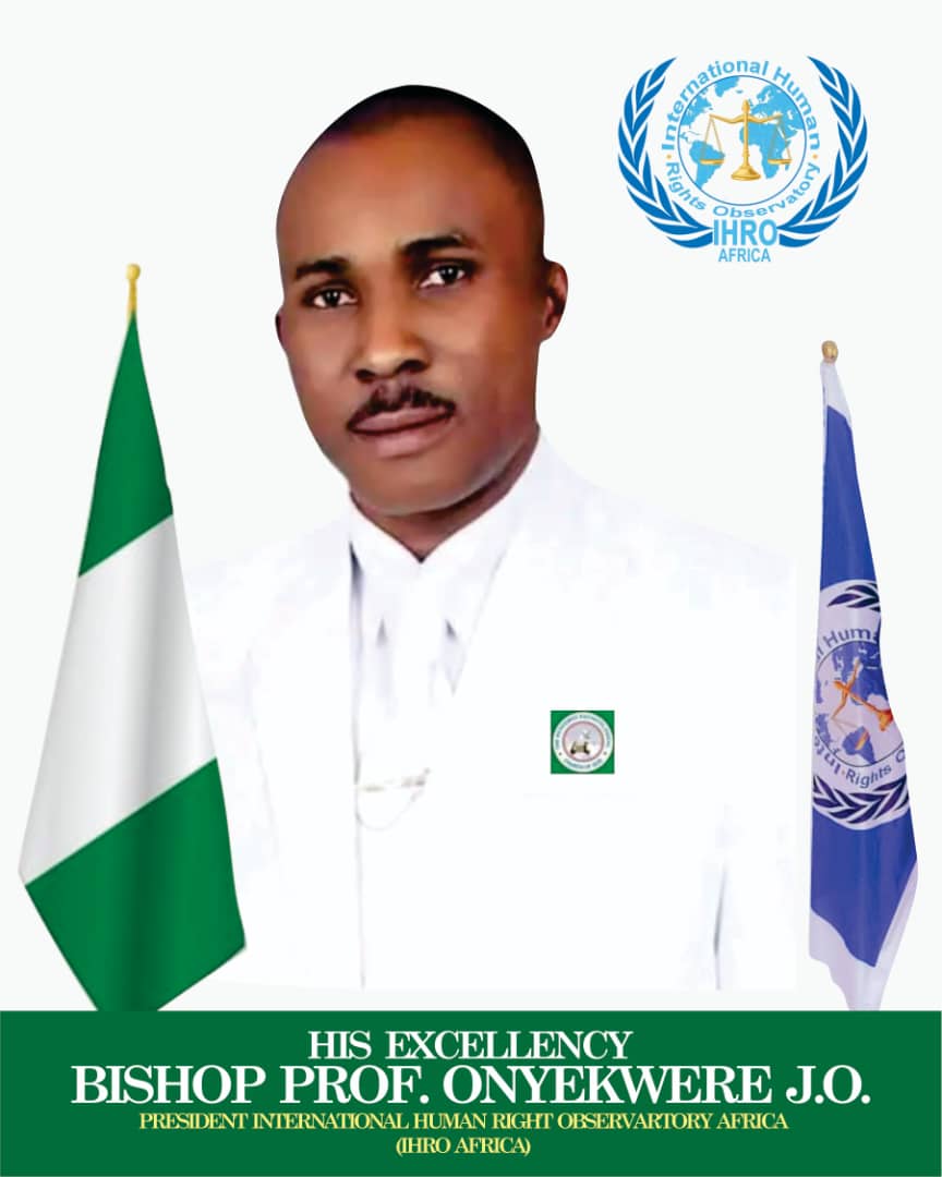 HIS EXCELLENCY BISHOP PROF. ONYEKWERE J.O.